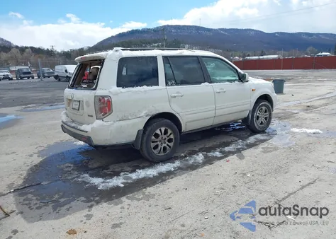2007 Honda Pilot Ex-L из США, поврежденный, VIN 2HKYF18537H526546